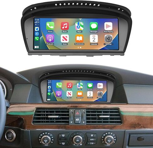 2026 Upgraded 8.8" Touchscreen Wireless CarPlay Android Auto Receiver Compatible with BMW 3 Series & 5 Series (2003-2008), CCC System – E60 E61 E90 E91 E92 E93 in Kuwait