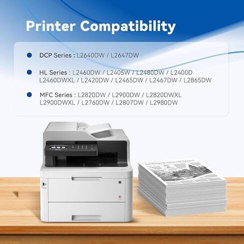 TN830 TN830XL 830XL Toner Cartridge High Yield Replacement for Brother TN-830 XL/V/R TN 830 XL TN-830XL use with HL-L2460DW DCP-L2640DW HL-L2405W MFC-L2820DW HL-L2480DW Printer (2 Black) in Kuwait