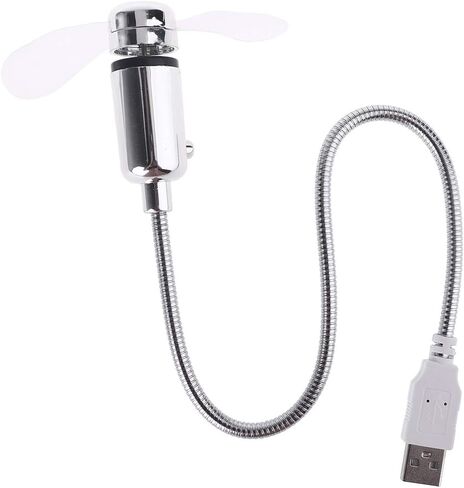 Flexible Usb Cooling Fan with Switch for Notebook Laptop Computer Portable Desk Fan Adjustable Metal Hose Silent Strong in Kuwait