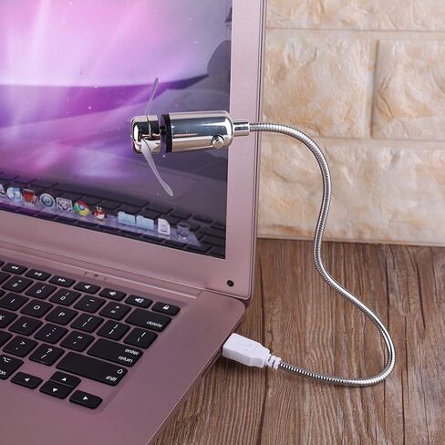 Flexible Usb Cooling Fan with Switch for Notebook Laptop Computer Portable Desk Fan Adjustable Metal Hose Silent Strong in Kuwait