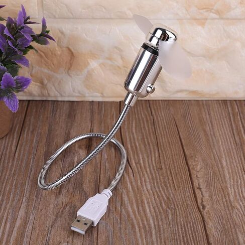 Flexible Usb Cooling Fan with Switch for Notebook Laptop Computer Portable Desk Fan Adjustable Metal Hose Silent Strong in Kuwait