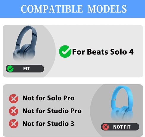 استبدال عصابة الرأس والمفصلات Solo 4 لسماعات Beats Solo 4، مجموعة أدوات إصلاح ملحقات الأجزاء المتينة (أزرق داكن) in Kuwait