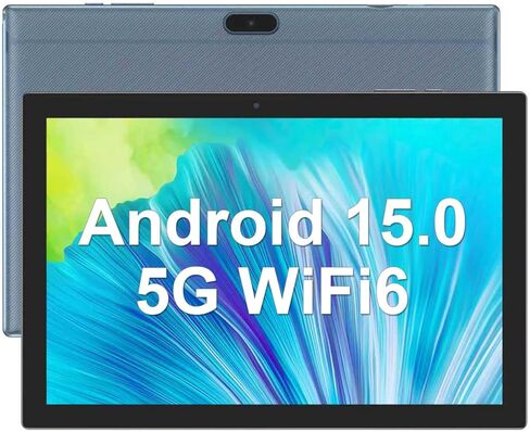 Tablet 2 in 1 Tablets 10 inch Android 15 Tablet Set with Keyboard Case Mouse Stylus Pen, 8GB+32GB Tablets 10.1" HD Touch Screen Tab, 2MP+8MP Dual Camera 6000mAh battery WiFi6 Bluetooth Tableta PC Pink in Kuwait