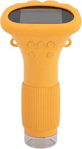 Microscopes 1000X 2.0 Inch IPS Color Screen Microscope for Kids Handheld Microscope for with 8 LED Lights Portable Digital Handheld Digital Microscopes HD (Yellow) in Kuwait
