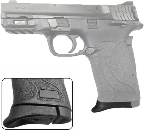 Grips, 2 Pieces Extension only Fits S&W M&P 380acp Shield EZ Single Stack Black in Kuwait