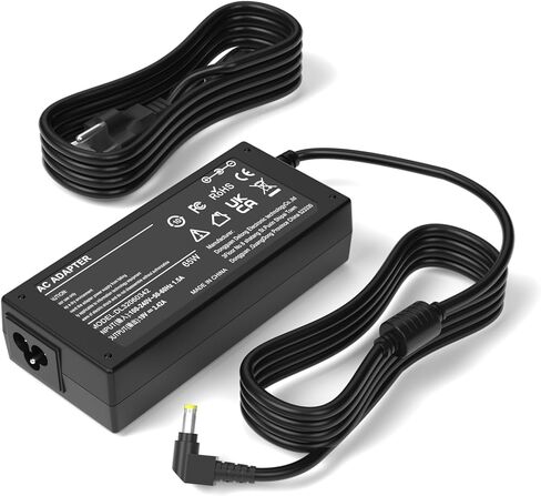 سلك طاقة شاشة 19 فولت متوافق مع سلك طاقة شاشة Asus 22 بوصة 23 بوصة 24 بوصة 25 بوصة 27 بوصة LED VX238H VX238H-W VX228 VX228H VX248 VG278Q VG278 VG279 VG279Q MX279H VX239H VX279H مزود الطاقة in Kuwait