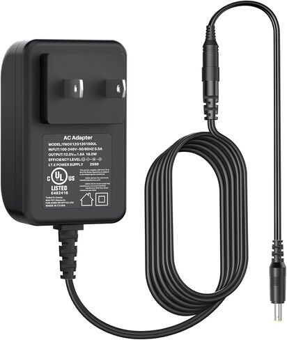 شاحن محول تيار متردد/تيار مستمر 12 فولت متوافق مع BOIFUN BFN-161 BFN-141 DP0168 مشغل فيديو DVD محمول كبير عالي الدقة شاشة دوارة شاحن بطارية قابل لإعادة الشحن DC12V 1.5 أمبير 18 وات كابل سلك إمداد الطاقة in Kuwait