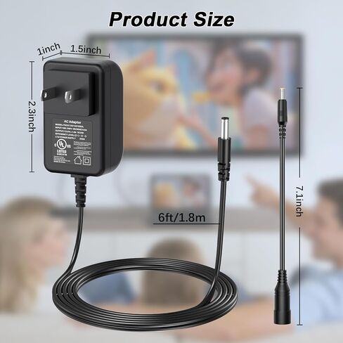 شاحن محول تيار متردد/تيار مستمر 12 فولت متوافق مع BOIFUN BFN-161 BFN-141 DP0168 مشغل فيديو DVD محمول كبير عالي الدقة شاشة دوارة شاحن بطارية قابل لإعادة الشحن DC12V 1.5 أمبير 18 وات كابل سلك إمداد الطاقة in Kuwait