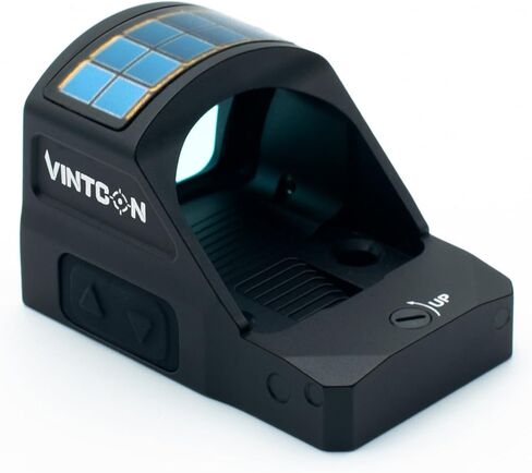 Canis-X Solar Red Dot Sight، بصري منعكس مزدوج الطاقة مع تنبيه بالاهتزاز، 10 مستويات سطوع، مقاومة للماء IPX7، بصمة RMR، نظام متعدد شبكاني، للمنصات الجاهزة للبصريات in Kuwait