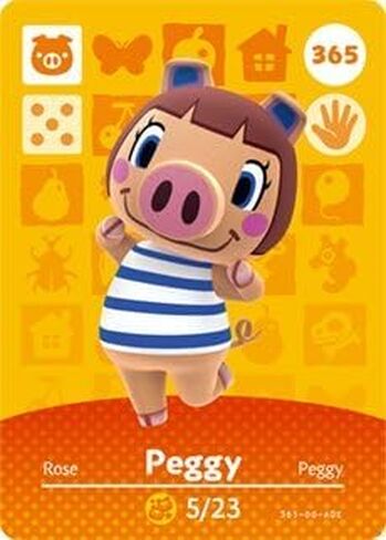 Peggy - Nintendo Animal Crossing Happy Home Designer Series 4 Amiibo Card - 365 in Kuwait