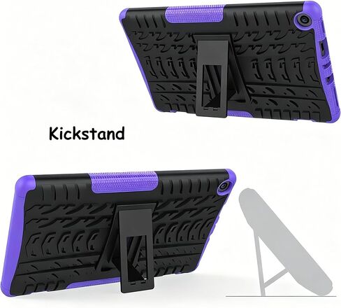 for Kindle fire hd 8 / hd 8 Kids Tablet case 8th 7th Generation 2018 2017 Kickstand Heavy Duty Shockproof Cover (Blue) in Kuwait