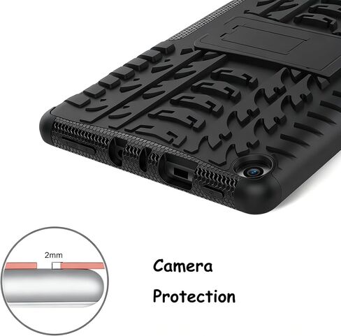 for Kindle fire hd 8 / hd 8 Kids Tablet case 8th 7th Generation 2018 2017 Kickstand Heavy Duty Shockproof Cover (Blue) in Kuwait