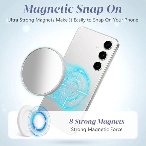 Selfie Magnetic Mirror Convex Wide-Angle Mirror for Phone Back Camera Selfies Logging Streaming Video Recording Video Conference Photography in Kuwait