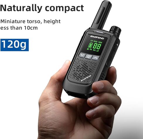 Walkie Talkies for Kids Adults Baofeng Radio BF-T17, 22 CH 462MHz 467MHz FRS Two-Way Radios with 1500mAh Rechargeable Type-C Battery Handheld Transceiver for Outdoor Camping Hiking (2 Pack) in Kuwait