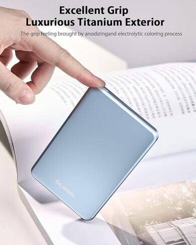 [0.3 بوصة فائق النحافة] [مصنوع من خليط معدني] ULiXWH لشاحن محمول Magsafe لهاتف iPhone، ترقية 2025 بنك طاقة مغناطيسي للشحن السريع بقدرة 5000 مللي أمبير في الساعة، حزمة بطارية لاسلكية لهاتف iPhone 17 Air 16 15 Pro Max 14، أزرق in Kuwait