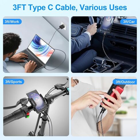 240W Samsung Charger Super Fast Charging Cord Type C Cable 3FT 2Pack USB C to C Cable Android Charger Cord for Samsung Galaxy S26 Ultra S26+ S26 S25 FE Plus A17 A36 A16 A26 A56 S24 S23 Z Fold/Flip 7 in Kuwait