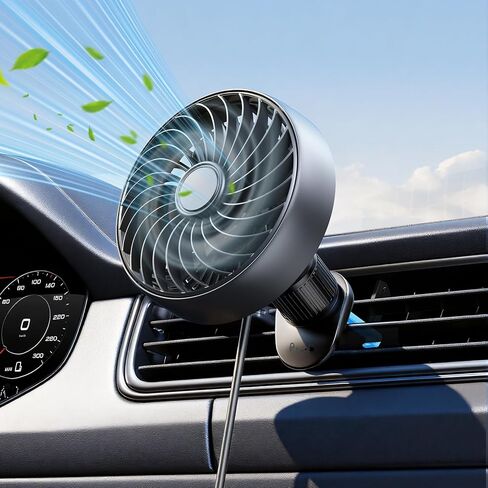 Hayousui Dual Head Car Fan and Portable Cooling Fans in Kuwait
