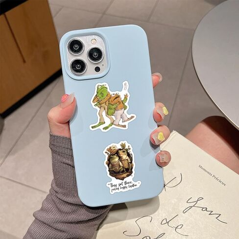 50pcs Frog and Toad Stickers for Adult Journal,Cute Fun Cartoon Waterproof Vinyl Stickers for Teens Water Bottle Skateboard Guitar Phone Computer Travel Case Graffiti Decals in Kuwait