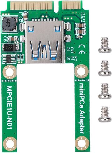 بطاقة تحويل PCIE صغيرة إلى USB، توسيع واجهة USB2.0، حفظ الفتحة الخارجية، تشغيل شفاف، يدعم فتحة صغيرة كاملة بنصف الحجم، مثالية لـ in Kuwait