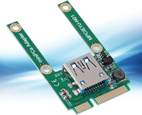 بطاقة تحويل PCIE صغيرة إلى USB، توسيع واجهة USB2.0، حفظ الفتحة الخارجية، تشغيل شفاف، يدعم فتحة صغيرة كاملة بنصف الحجم، مثالية لـ in Kuwait