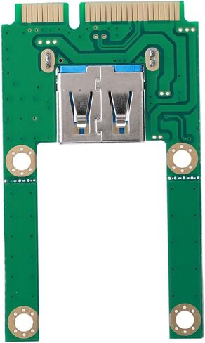 بطاقة تحويل PCIE صغيرة إلى USB، توسيع واجهة USB2.0، حفظ الفتحة الخارجية، تشغيل شفاف، يدعم فتحة صغيرة كاملة بنصف الحجم، مثالية لـ in Kuwait