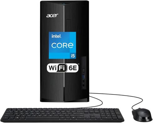 acer Aspire Desktop Computer • 10-core Intel Core i5-14400 Processor • 16GB DDR5 • 1TB SSD • Office 365 for The Web • 2X HDMI • Wi-Fi 6E • Wired Keyboard & Mouse • Windows 11 in Kuwait