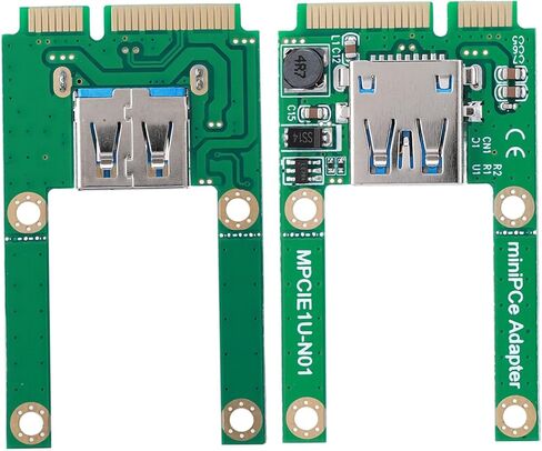 بطاقة تحويل PCIE صغيرة إلى USB، توسيع واجهة USB2.0، حفظ الفتحة الخارجية، تشغيل شفاف، يدعم فتحة صغيرة كاملة بنصف الحجم، مثالية لـ in Kuwait