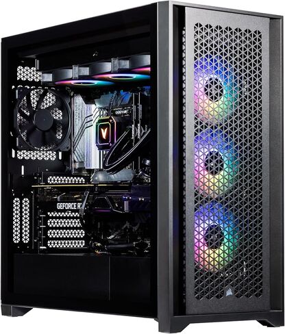 Velztorm Aciex 14th Gen Gaming Desktop PC (Intel i9-14900K, GeForce RTX 5080, 64GB DDR5, 2TB PCIe SSD, 360mm AIO, 1000W PSU, WiFi 6, Bluetooth 5.2, RJ-45, 1 Display Port, Win 11 Home) in Kuwait