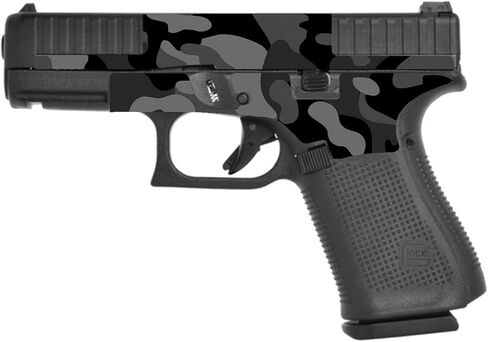 غلاف MightySkins متوافق مع برميل Glock 44 Compact 22LR 4.03 بوصة - مموه أسود | غطاء ملتف من الفينيل واقٍ ومتين وفريد ​​من نوعه | سهل التطبيق | صنع في الولايات المتحدة الأمريكية in Kuwait