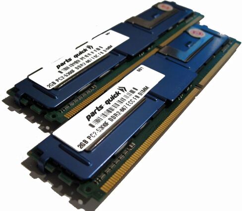 4 جيجابايت 2 × 2 جيجابايت PC2-5300F 667 ميجا هرتز 240 دبوس DDR2 SDRAM ECC مخزنة بالكامل FB DIMM خادم ذاكرة منخفضة الطاقة لمحطة عمل HP XW8600 (العلامة التجارية PARTS-QUICK). مكافئة لأرقام أجزاء HP: 397413-B21، 442823-B21، 461828-B21، EM161AA (قطعتان) in Kuwait