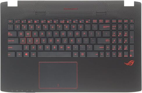 مسند راحة اليد الجديد لجهاز Asus ROG GL552 GL552V GL552VX GL552VW GL552VL G552JX G552V G552VL G552VW G552VX ZX50V ZX50VW ZX50VX ZX50JX FZ50VW FX552JX حافظة علوية مع لوحة مفاتيح بإضاءة خلفية in Kuwait