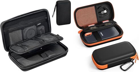 ProCase Large Hard Travel Electronic Organizer Case for MacBook Power Adapter Chargers Cables Tech Organizer Bundle with Hard Carrying Case for SanDisk Extreme in Kuwait