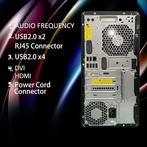 كمبيوتر مكتبي HP RGB للألعاب، Intel Quad Core I5-6500، Radeon RX 550 4G، 16GB DDR4، 1T SSD + 3T HDD، لوحة مفاتيح وماوس RGB، 600M WiFi وبلوتوث، Windows 11 (متجدد) in Kuwait