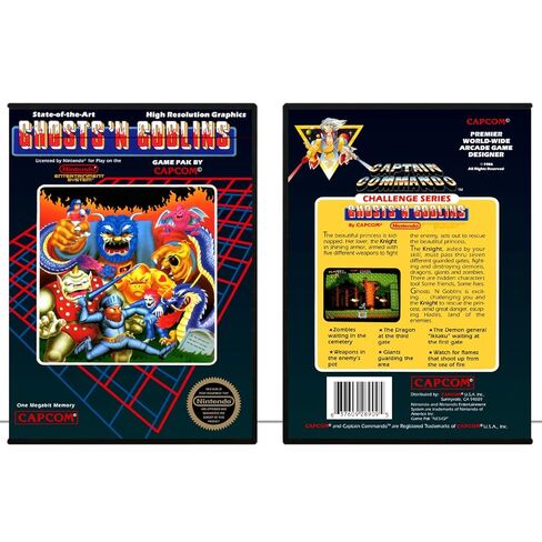 Ghost 'N Goblins | (NESDG) Nintendo Entertainment System - Game Case Only - No Game in Kuwait