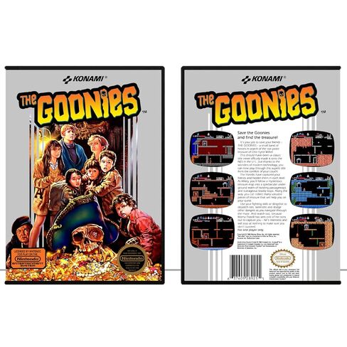 Goonies, The (Silver Version) | (NESDG) Nintendo Entertainment System - Game Case Only - No Game in Kuwait