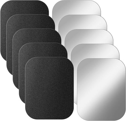 10 Pcs Adhesive Metal Plates for Magnetic Mount, 2x1.5in Rectangular Steel Sheets Cell Phone Case Back Magnet Stickers for Magnetic Car Mount Phone Holder in Kuwait