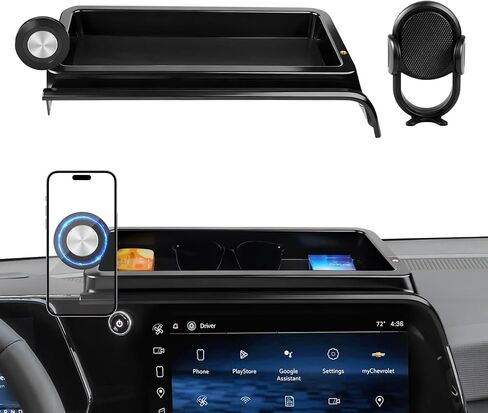 Karltys Upgraded 360° Rotation Magnetic Phone Holder Organizer for Chevy Equinox(LT/RS/ACTIV) 2025 2026 Accessories, Screen Organizer & Magnetic Phone Mount for Chevy Equinox 11.3" Screen(Not for EV) in Kuwait