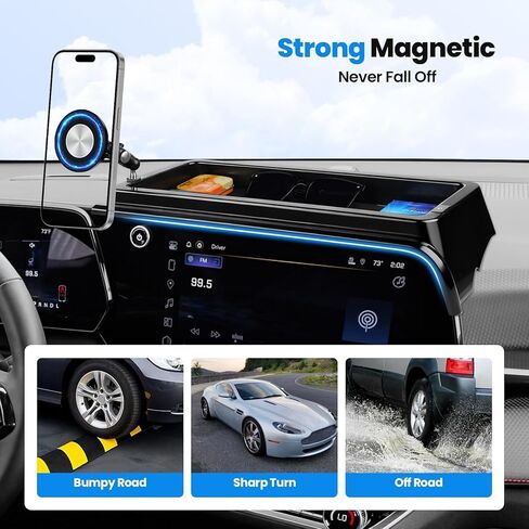 Karltys Upgraded 360° Rotation Magnetic Phone Holder Organizer for Chevy Equinox(LT/RS/ACTIV) 2025 2026 Accessories, Screen Organizer & Magnetic Phone Mount for Chevy Equinox 11.3" Screen(Not for EV) in Kuwait