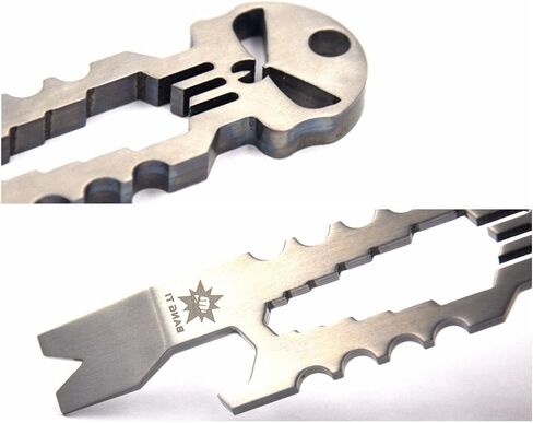 BANG TI Titanium EDC قضيب رفع مع وظيفة فتاحة الزجاجات (PunisherPB) in Kuwait
