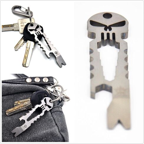 BANG TI Titanium EDC قضيب رفع مع وظيفة فتاحة الزجاجات (PunisherPB) in Kuwait