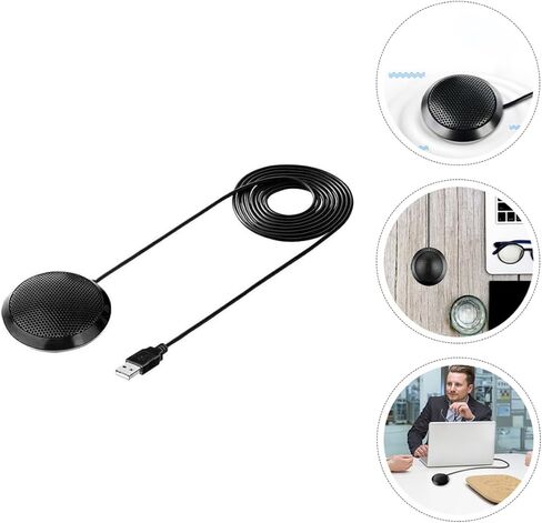 Alipis USB Condenser Microphone for Video and Business Conference USB Game Microphone Plug-and-Play Condenser Mic for Live Streaming and Online Calls in Kuwait