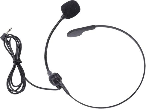 SUNGOOYUE Headset Microphone, Wired Over Ear Boom Mic with 3.5mm Male Connector, Adjustable Flexible Design for Voice Amplifier Teacher Presenter Coaching Singing Conference in Kuwait