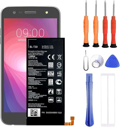 BL-T30 Battery Compatible with LG X Power 2 - K10 Power - X5 2018 Replacement Battery for L63BL, L64VL, M320, M320DSN, M320F with Repair Tool kit in Kuwait