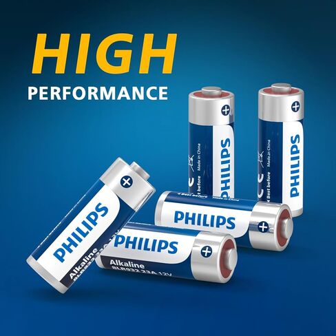 Philips 23A 12V Batteries 50-Pack, Long Lasting 12 Volt A23 Battery for Garage Doors, Key Fobs, Remotes in Kuwait