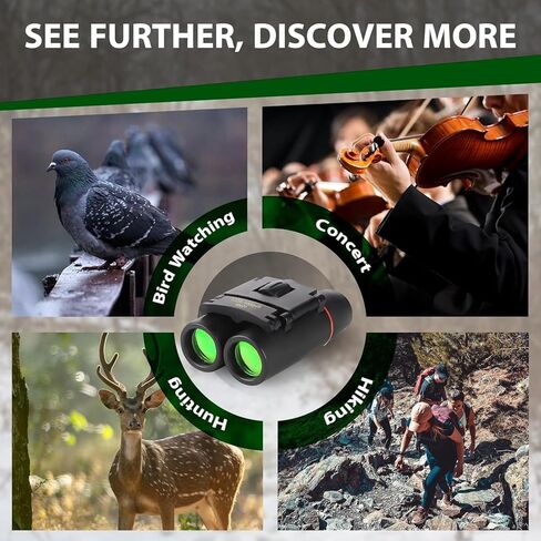 8x42 High-Powered Compact Binoculars for S & Kids - Bird Watching, Travel, Hunting, and Outdoor Adventures - Lightweight and Portable Design in Kuwait