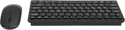Russian Keyboard Mouse Set, 78 Keys 2.4GHz Wireless Keyboard and Mouse Combo with Proof Design and Ergonomic Tilt, for PC Laptop in Kuwait
