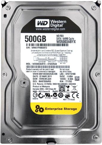 WESTERN DIGITAL WD5003ABYX 500GB SATA 3.5" 64MB Cache HDD (Renewed) in Kuwait