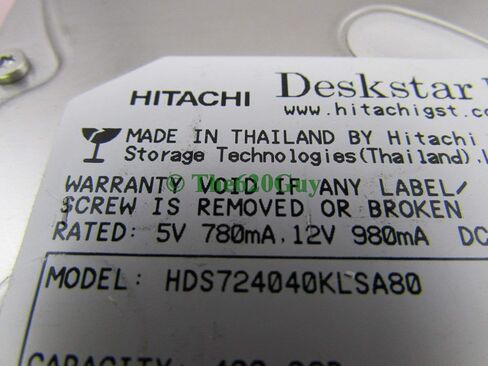 Hitachi HDS724040KLSA80 Hitachi GST 400GB SATA Hard Drive 0A30229 MCL: BA1246 (Renewed) in Kuwait