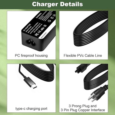 65W USB-C Charger for NOCO GBX45 Boost Compatible with NOCO Boost GBX45 GBX55 GBX75 GBX155 Portable Jump Starter Power Adapter Cord in Saudi Arabia