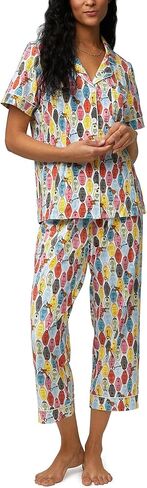 Bedhead PJs Organic Cotton Short Sleeve Crop PJ Set in Saudi Arabia